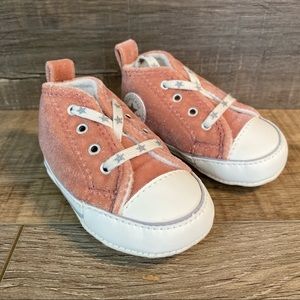 Converse CTAS First Star Hi Rust Pink Crib Shoes